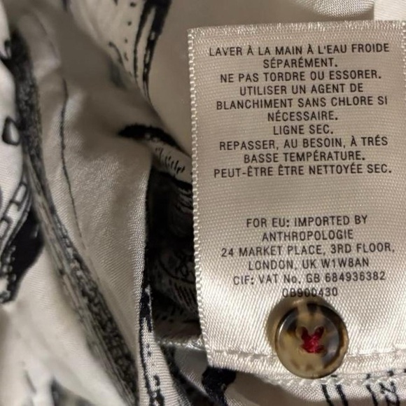 Anthropologie Conversations Clock Long Sleeve Blouse Top 27 of 52 - Picture 7 of 8